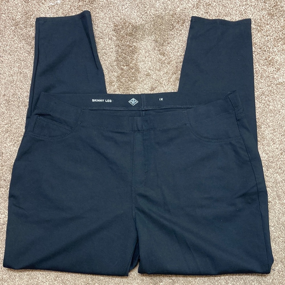 St. John’s Bay SZ 1X Skinny Leg Black Jegging Casual